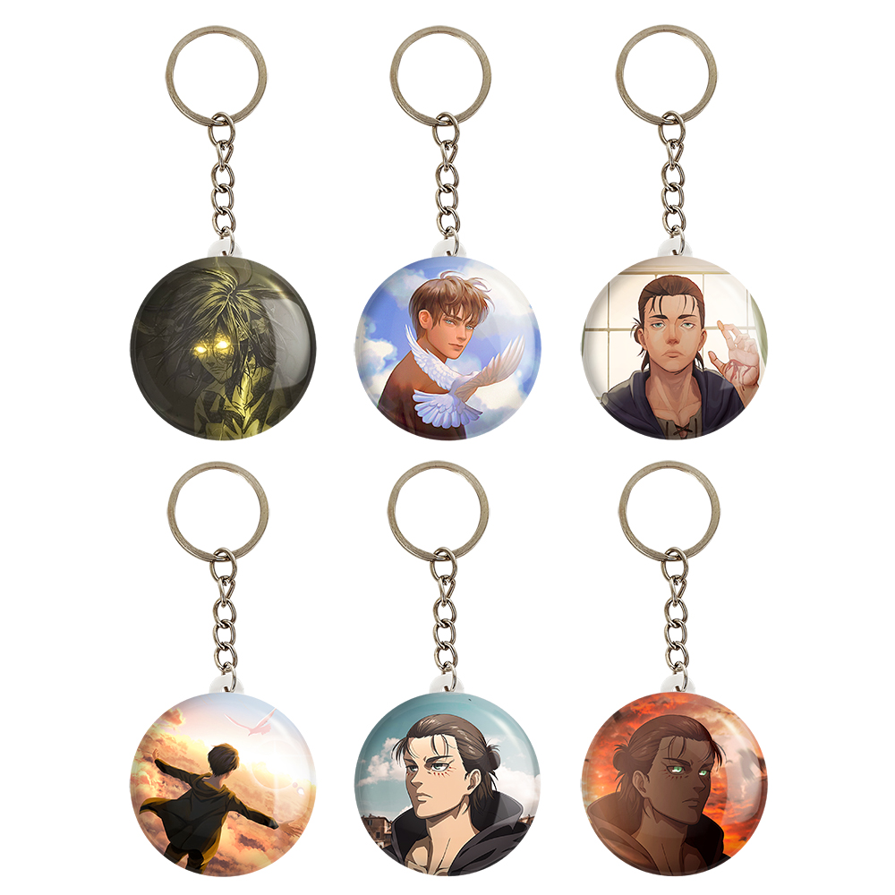 جاکلیدی خندالو مدل ارن یگر انیمه اتک آن تایتان کد 605B مجموعه 6 عددی