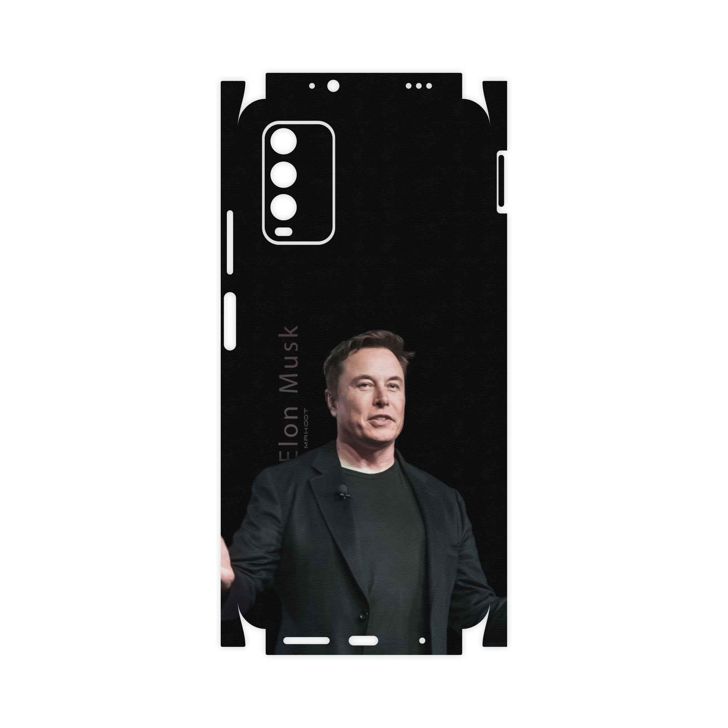 برچسب پوششی ماهوت مدل Elon-Musk-FullSkin مناسب برای گوشی موبایل شیائومی Redmi Note 9 4G