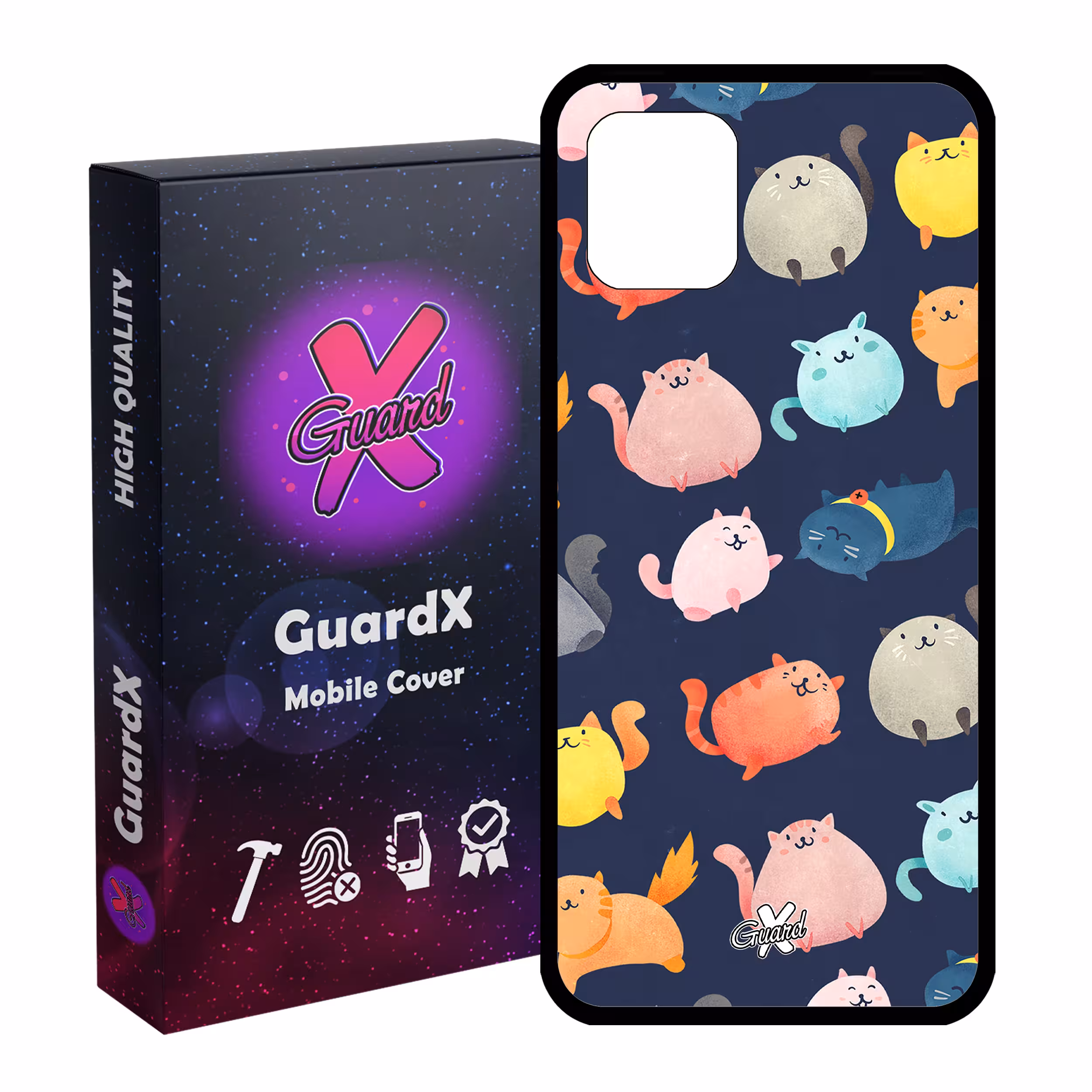 کاور گارد ایکس طرح Cats مدل Glass10173 مناسب برای گوشی موبایل سامسونگ Galaxy Note 10 Lite