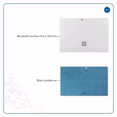 برچسب پوششی ماهوت مدل Blue-Leather مناسب برای تبلت مایکروسافت Surface Pro 2 2013