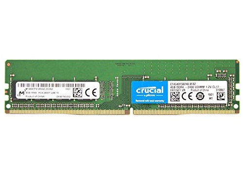 رم کامپیوتر کروشیال با حافظه 4 گیگابایت و فرکانس 2400 مگاهرتز