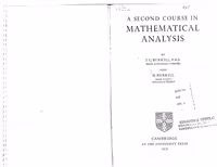 خرید و دانلود نسخه کامل کتاب A Second Course in Analysis