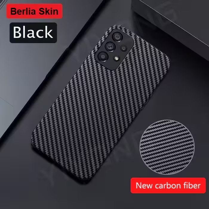 گارد فیبر کربنی سامسونگ Galaxy A52S Berlia Skin Fiber Carbon Case