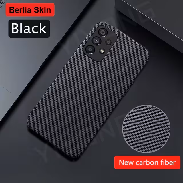 گارد فیبر کربنی سامسونگ Galaxy A52S Berlia Skin Fiber Carbon Case