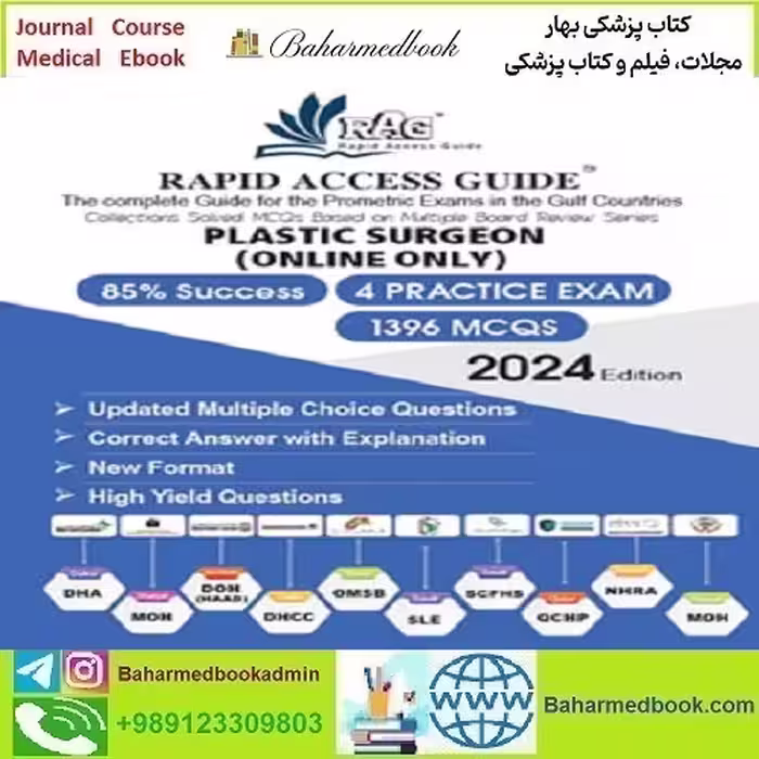 Rapid Access Guide Plastic Surgeon Prometric Exam MCQs 2024