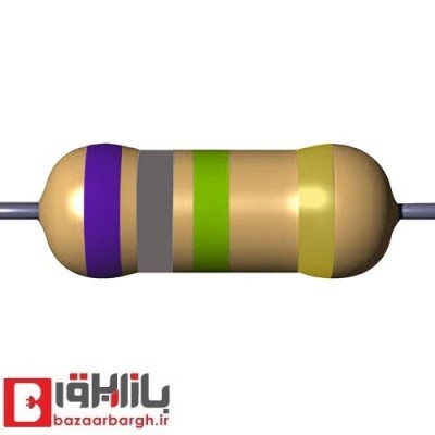 مقاومت 6.8 مگا اهم 1/4 وات 5 درصد