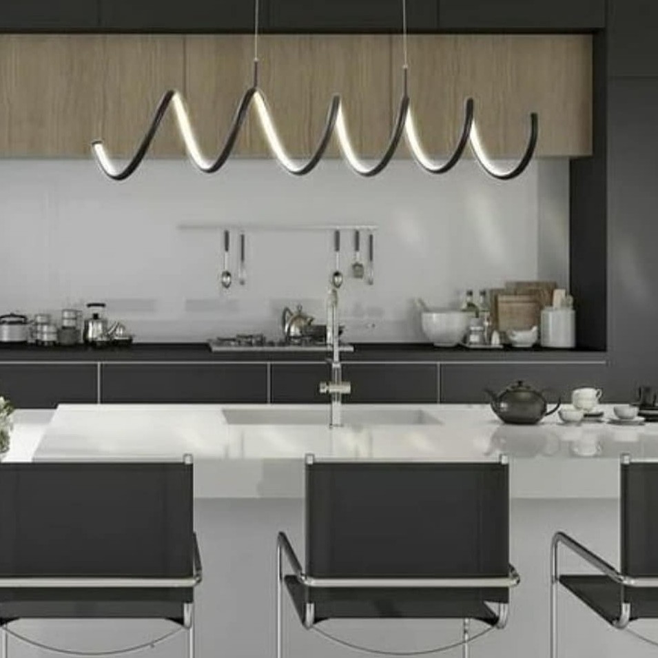 لوستر مدرن طرح فنری