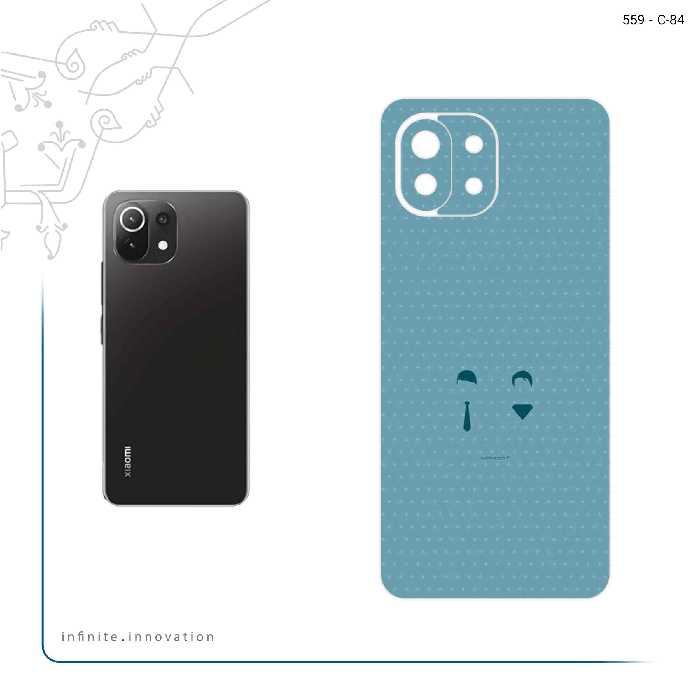 برچسب پوششی ماهوت مدل Minimal Miss and Mister مناسب برای گوشی موبایل شیائومی 11 Lite 5G NE