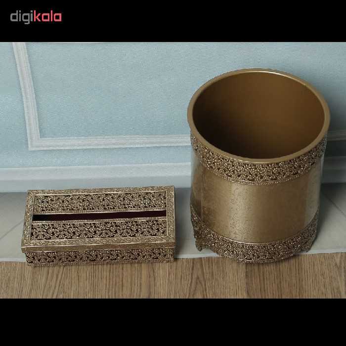 ست سطل زباله و جای دستمال کد 12200