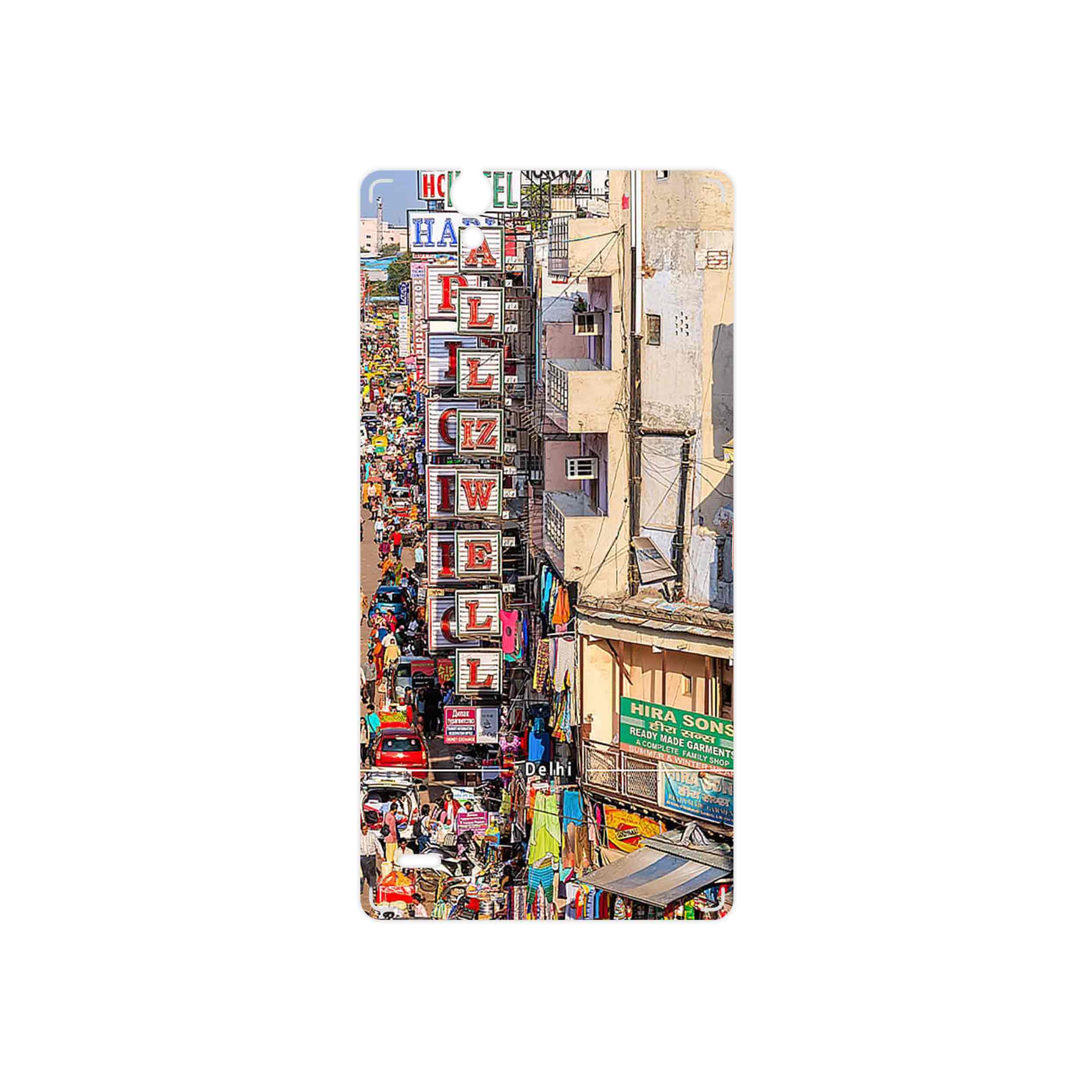 برچسب پوششی ماهوت مدل City of Delhi مناسب برای گوشی موبایل سونی Xperia C4