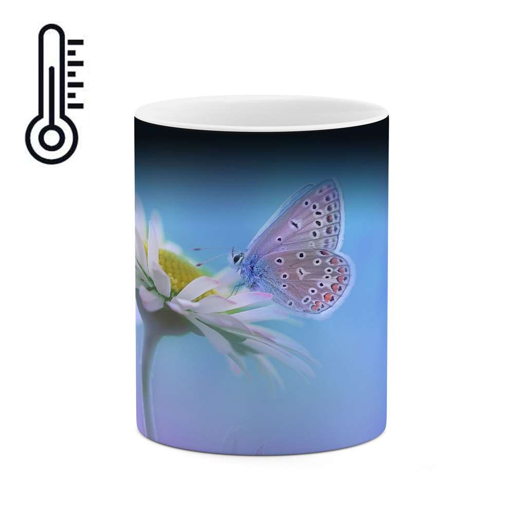 ماگ حرارتی طرح گل مدل mgph11789