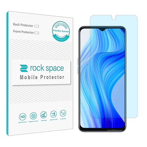 گلس ریلمی V20 مدل نانو هیدروژل آنتی بلو برند راک اسپیس کد S