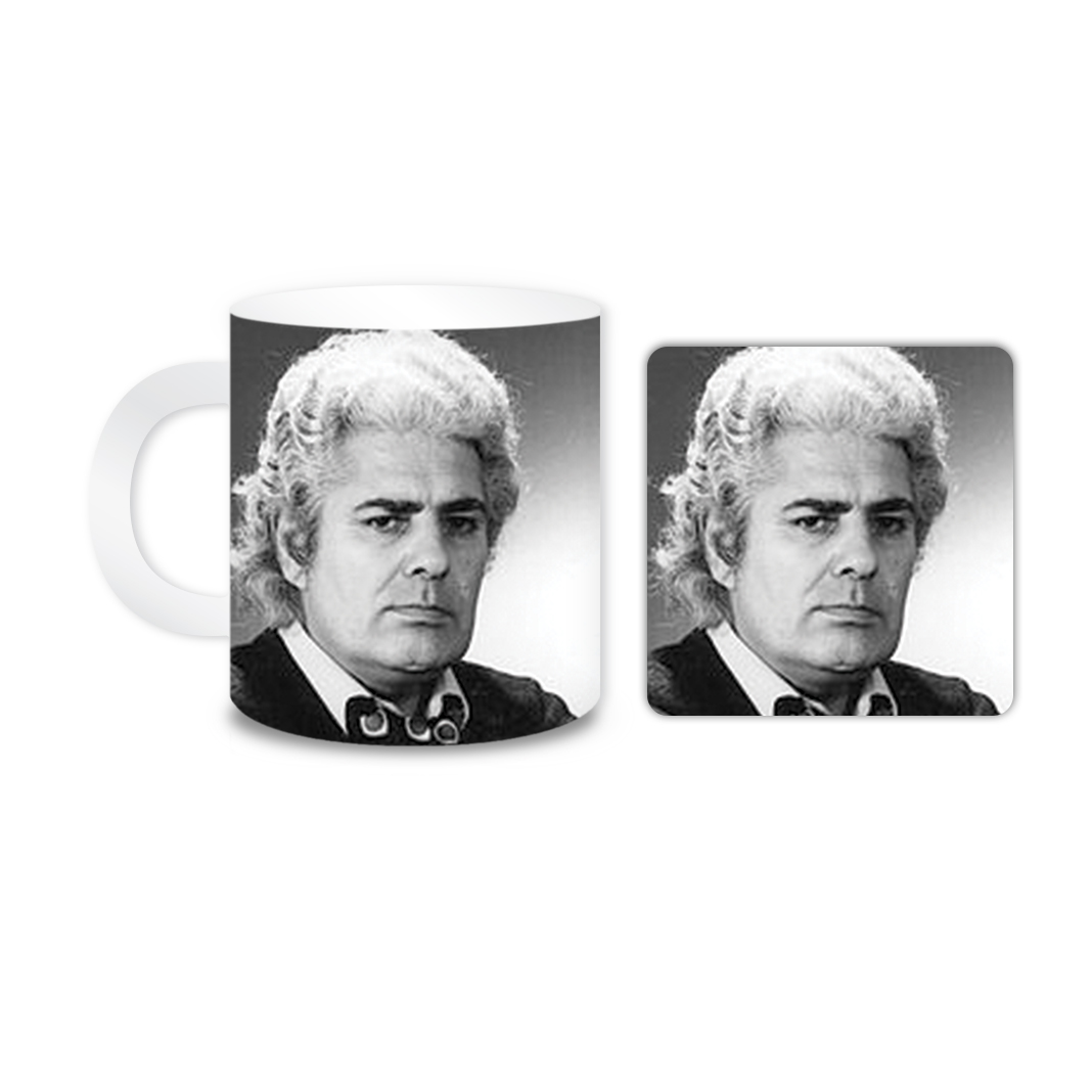 ماگ مدل مشاهیر کد 1114 به همراه زیر لیوانی