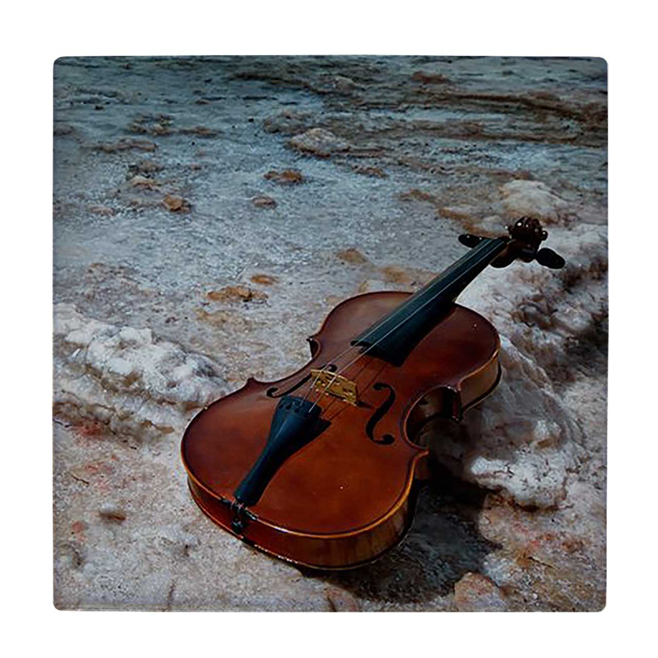  کاشی کارنیلا طرح ویولن در ساحل دریا کد wkk3359