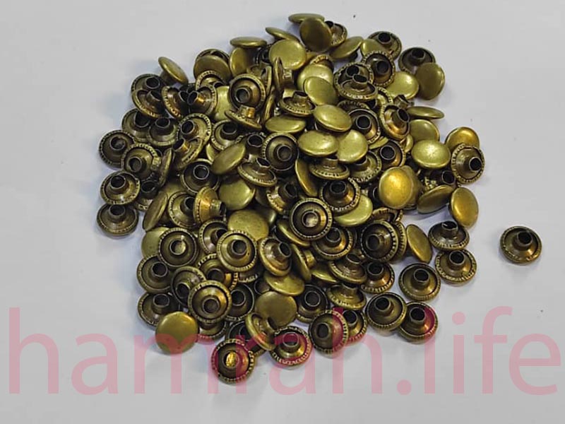 پرچ زیر ورو کف 9 پایه 9 دو رو رنگ زرد قلم