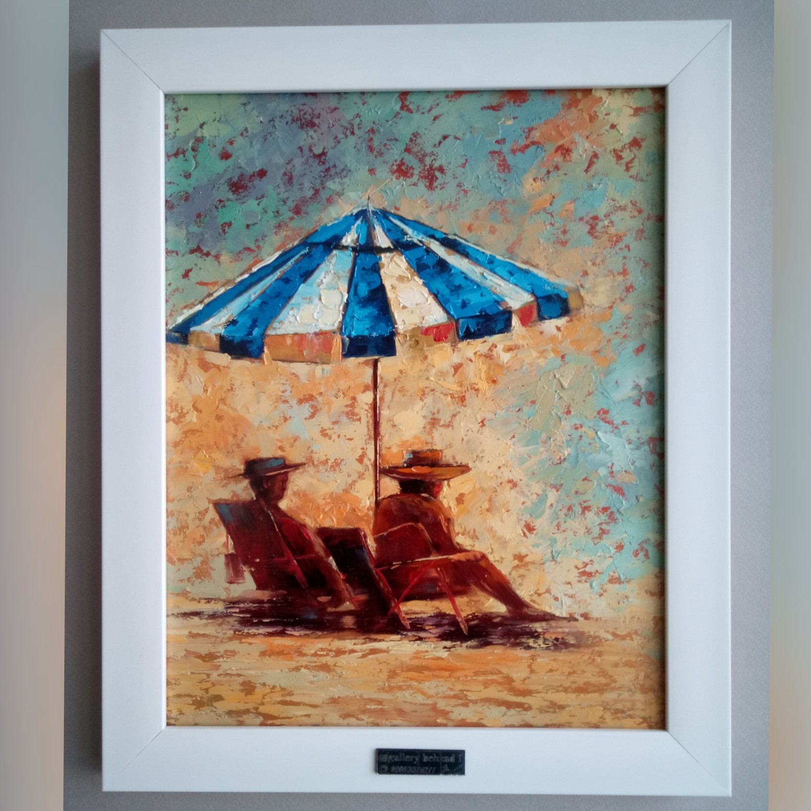 تابلو نقاشی رنک روغن در ساحل