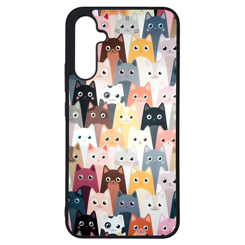 کاور طرح گربه کد G-125 مناسب برای گوشی موبایل سامسونگ Galaxy A34 / A34 5G | دیجی قاب دونی