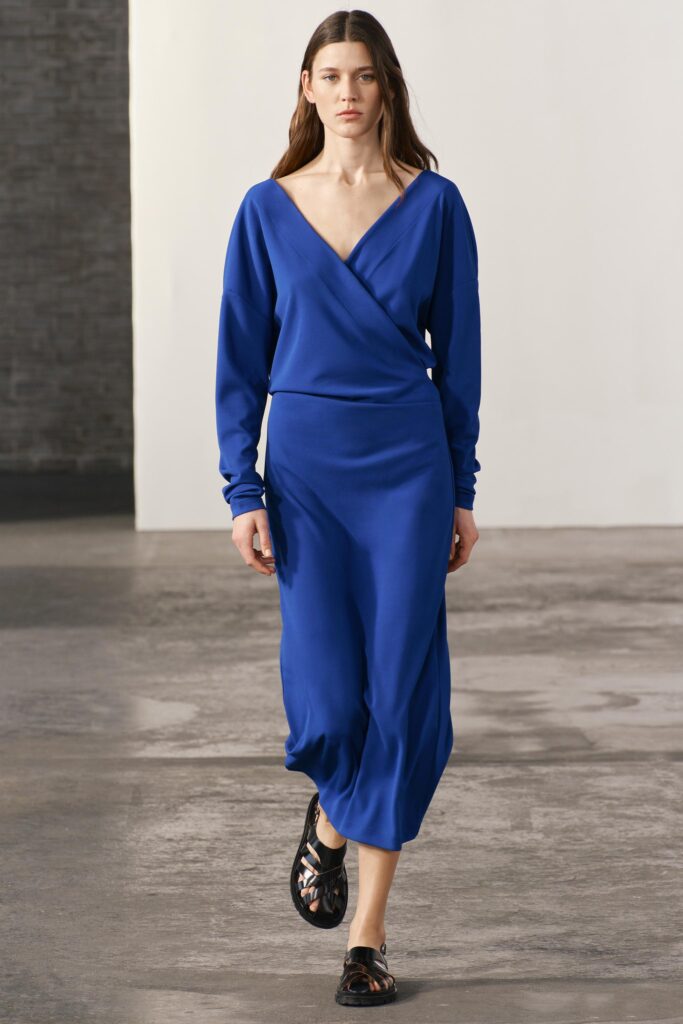 لباس کراس اوور DRAPED زنانه زارا | تهران زارا TehranZara
