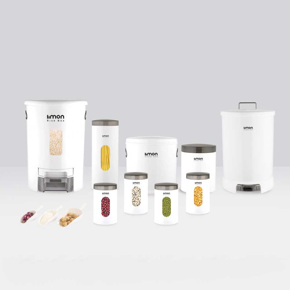 سرویس آشپزخانه 9 پارچه گرد لیمون