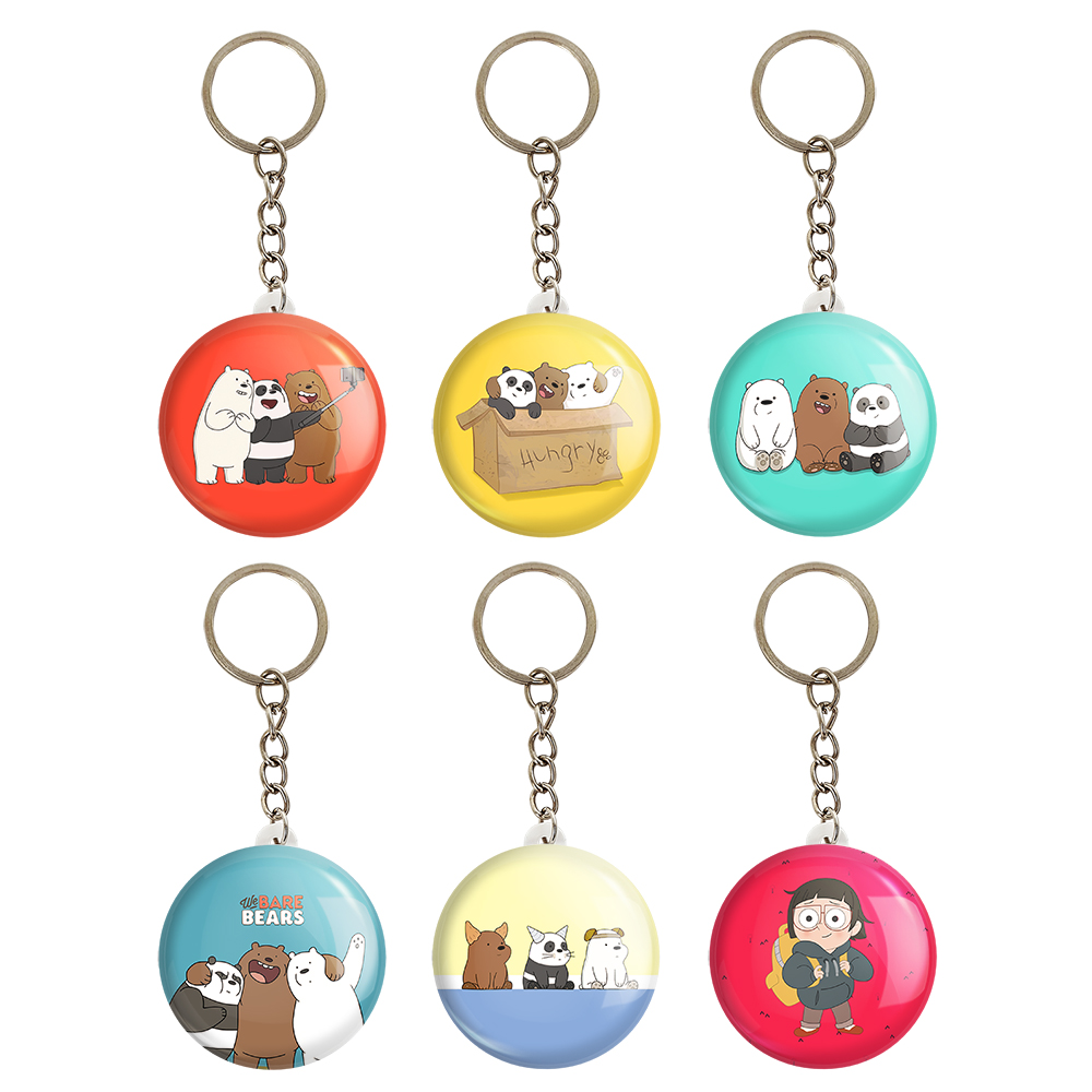 جاکلیدی خندالو مدل سه خرس کله پوک کد 385A مجموعه 6 عددی