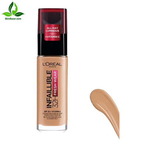 کرم پودر لورآل مدل Infallible شماره 260 حجم 30 میلی لیتر کد 521