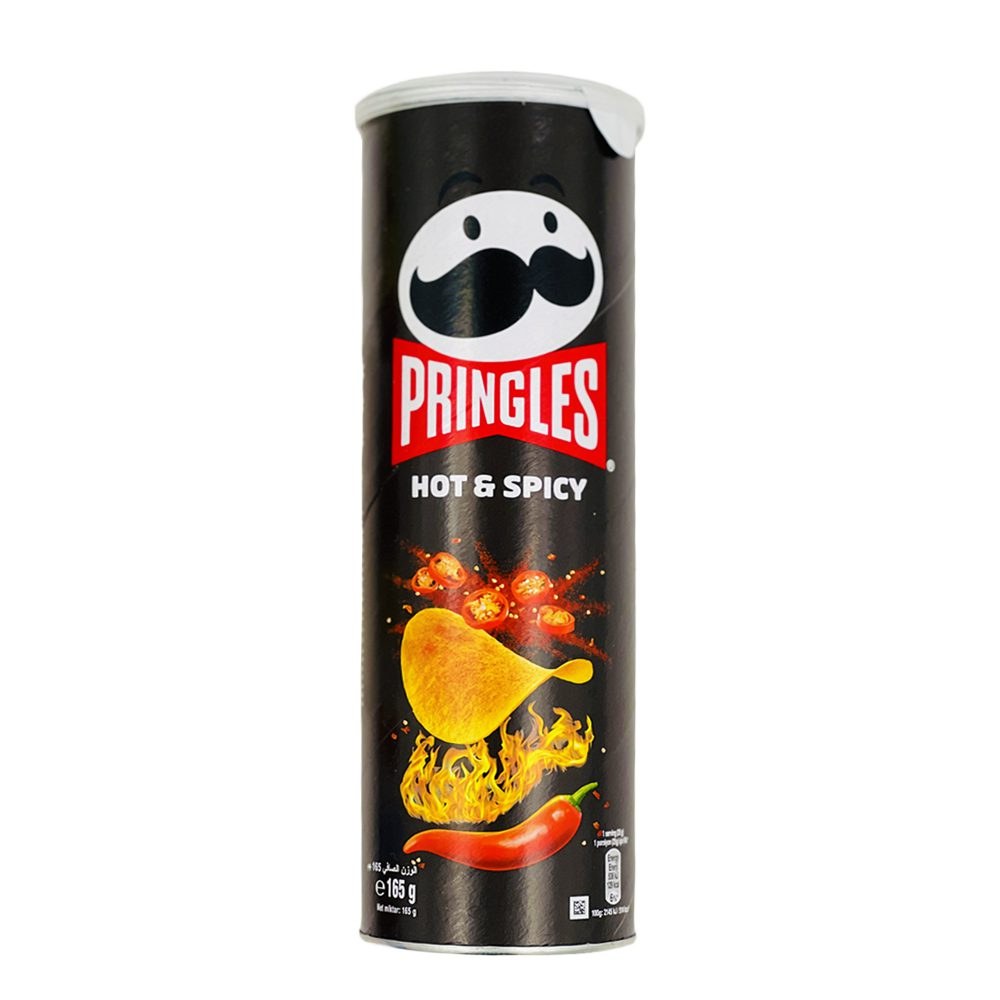 چیپس تند و آتشی پرینگلز pringles اصل 165 گرمی