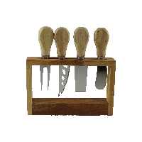 ست کارد صبحانه خوری مدل 20224 مجموعه 4 عددی به همراه استند