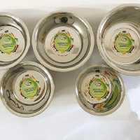  لگن آشپزخانه 5 عددی مارک اصلی لنسر  ، استیل براق باکیفیت  