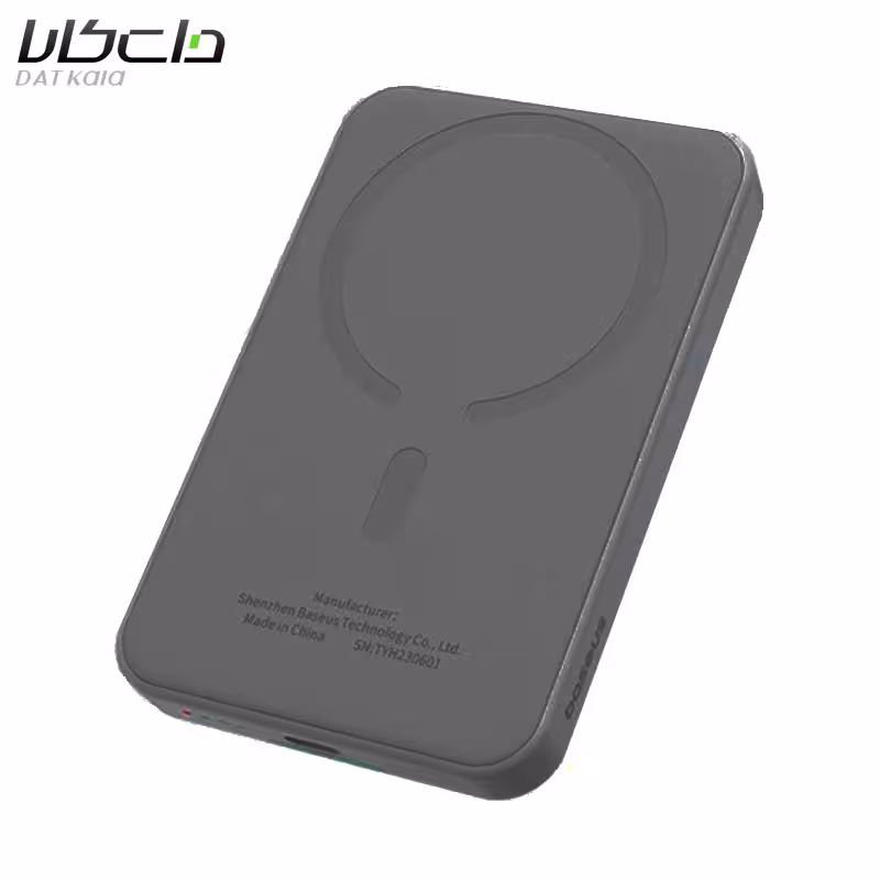پاوربانک باسئوس مدل Magnetic Mini WIRELESS FAST PPCXM05 ظرفیت 5000 میلی آمپر ساعت