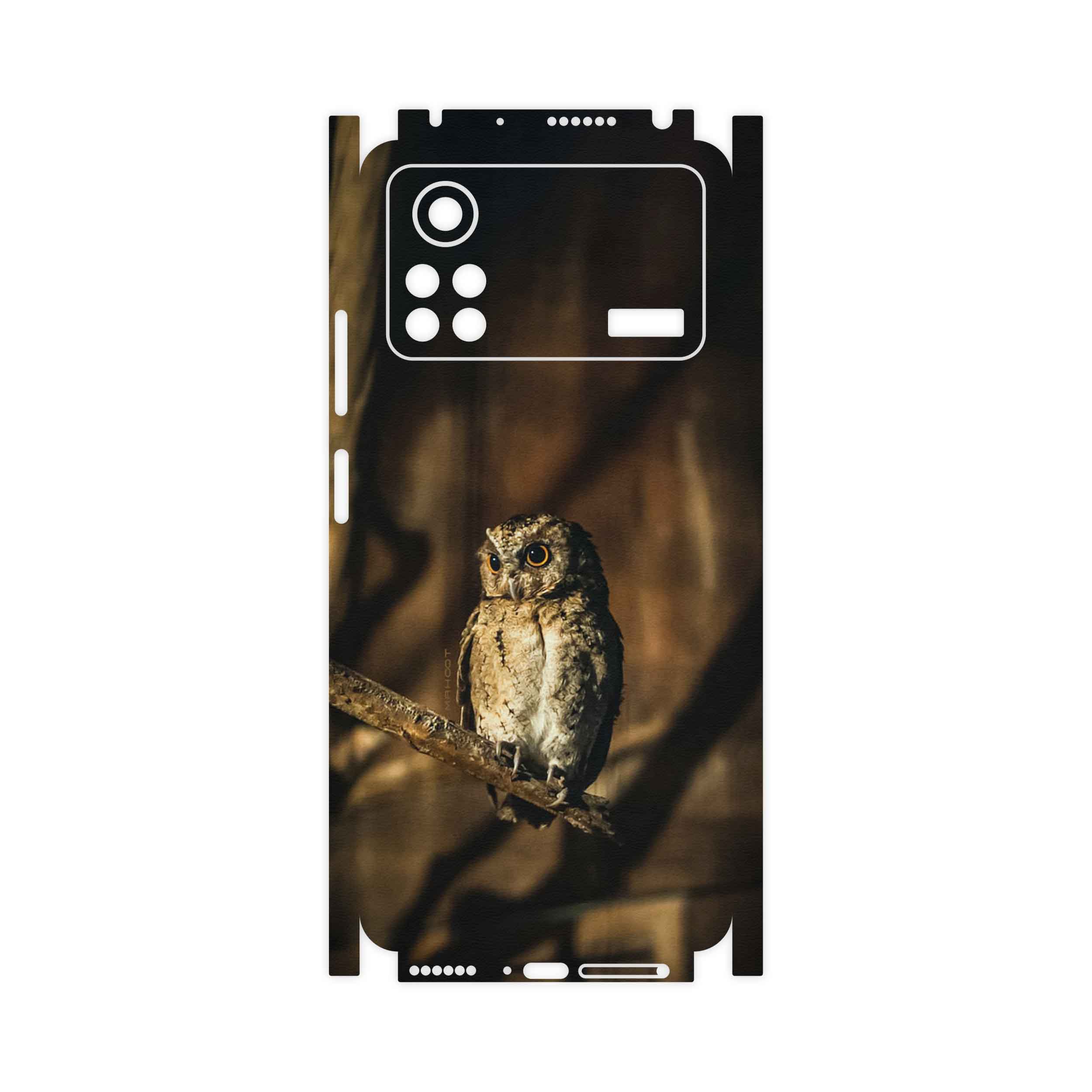برچسب پوششی ماهوت مدل Owl-FullSkin مناسب برای گوشی موبایل شیائومی Poco X4 Pro 5G