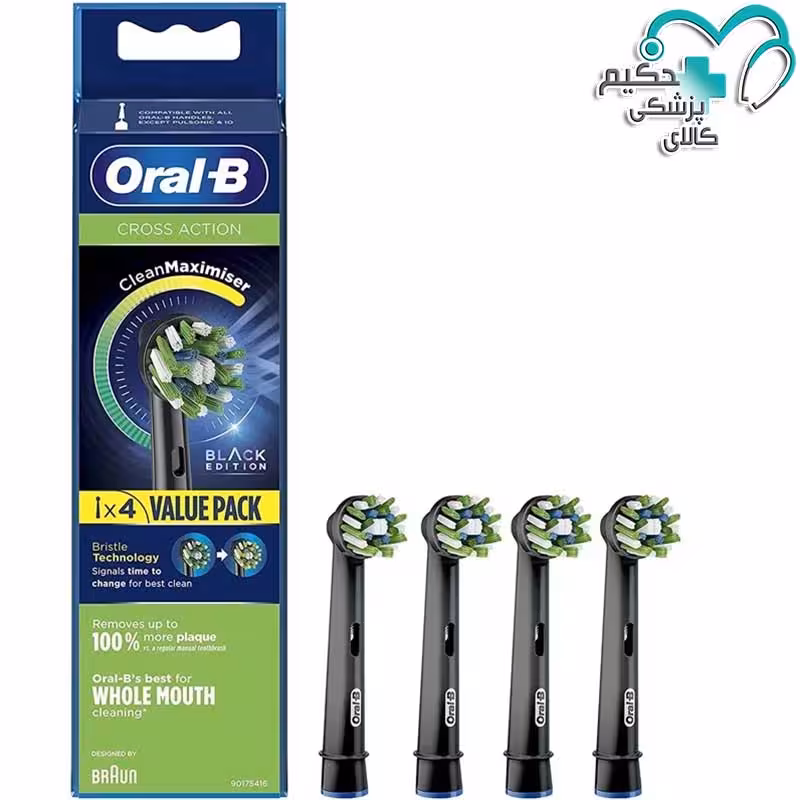 سری یدک مسواک برقی اورال بی Oral-B مدل Cross Action بسته 4 تایی