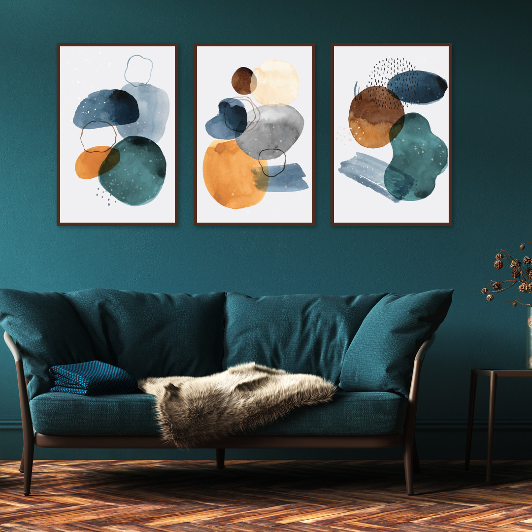 تابلو طرح مدرن مدل P161 مجموعه 3 عددی