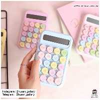 ماشین حساب Runzon دکمه رنگی پاستلی