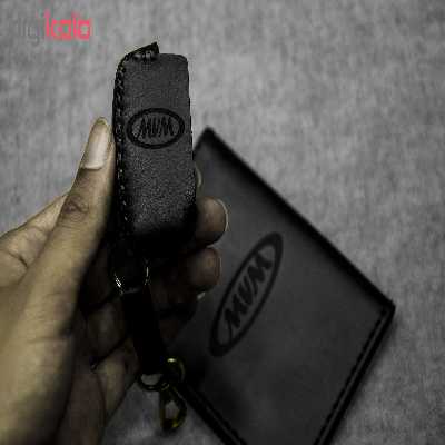 ست هدیه چرمینه اسپرت طرح ام وی ام کد 34027-BT2