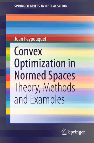 خرید و دانلود نسخه کامل کتاب Convex Optimization in Normed Spaces: Theory, Methods and Examples