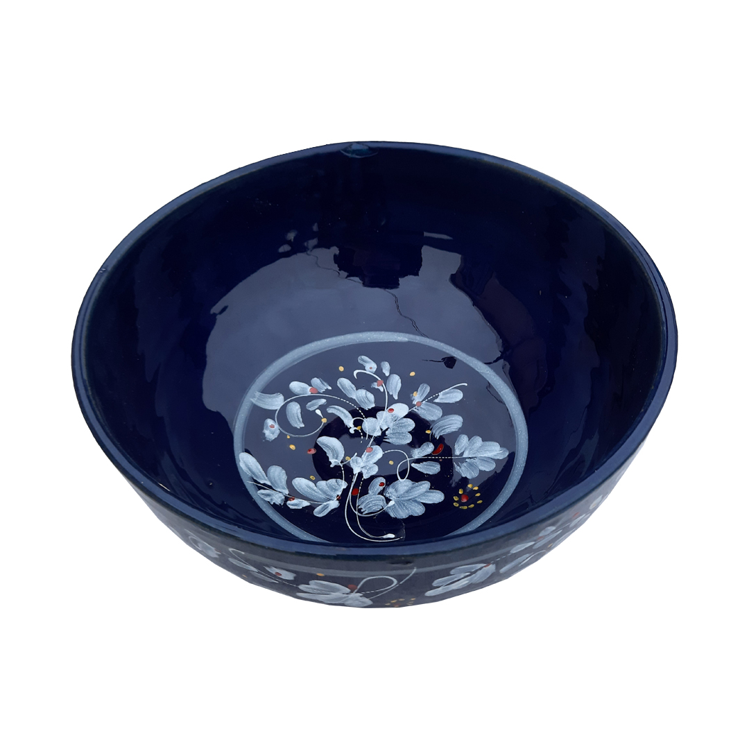 کاسه سفالی طرح گل