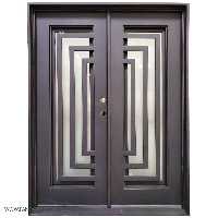 درب دولنگه فرفروژه فلزی لابی کد 2138