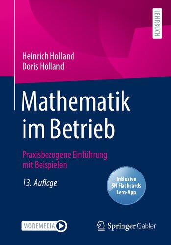 خرید و دانلود نسخه کامل کتاب Mathematik im Betrieb: Praxisbezogene Einführung mit Beispielen