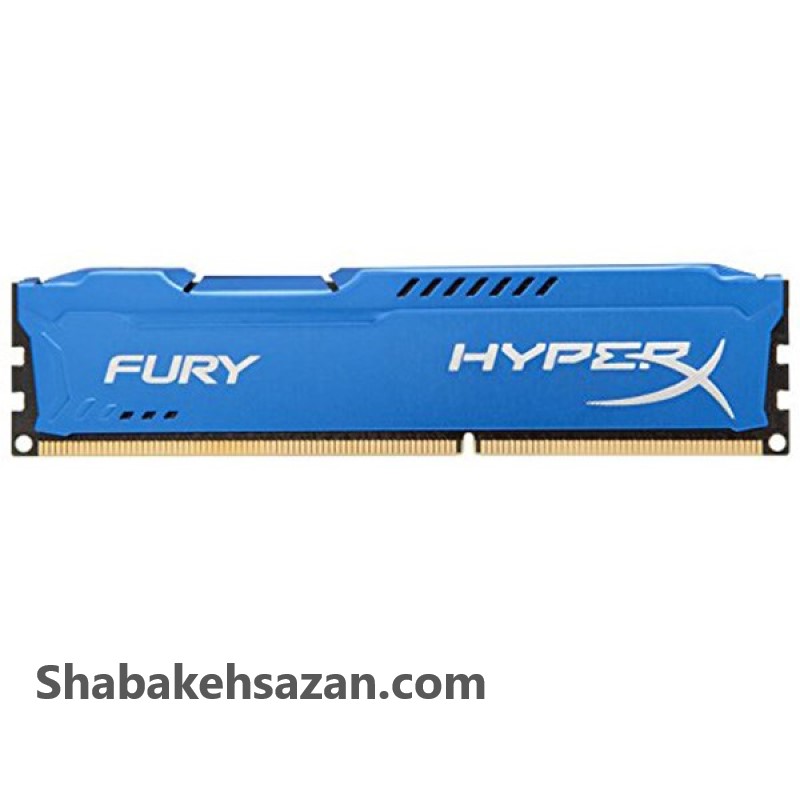 رم کامپیوتر کینگستون مدل HyperX Fury DDR3 1600MHz CL10 ظرفیت 8 گیگابایت