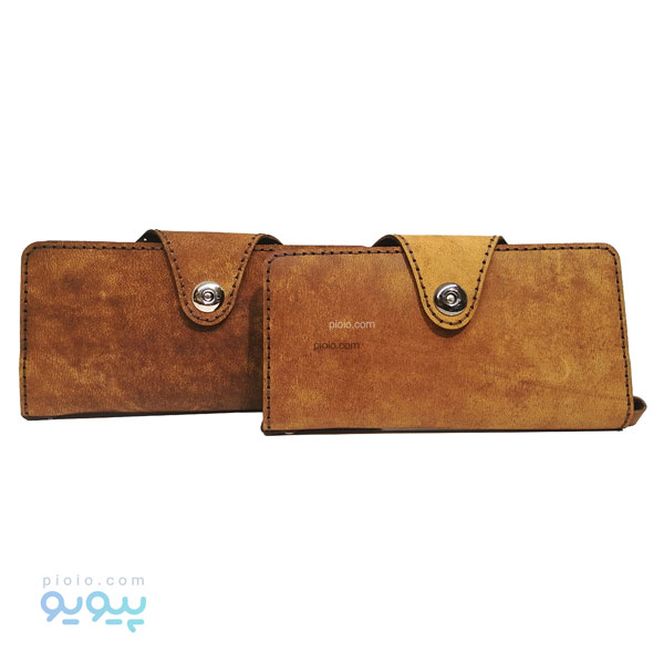 کیف پول چرم شیک بند دار مخروطی