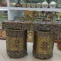 سطل و دستمال پیوتر آنتیک 