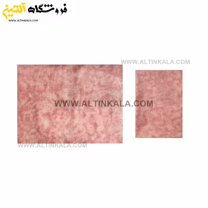 سرویس ملحفه کشدوز یکنفره دوتکه سایز 120×200 طرح پتینه رنگ صورتی