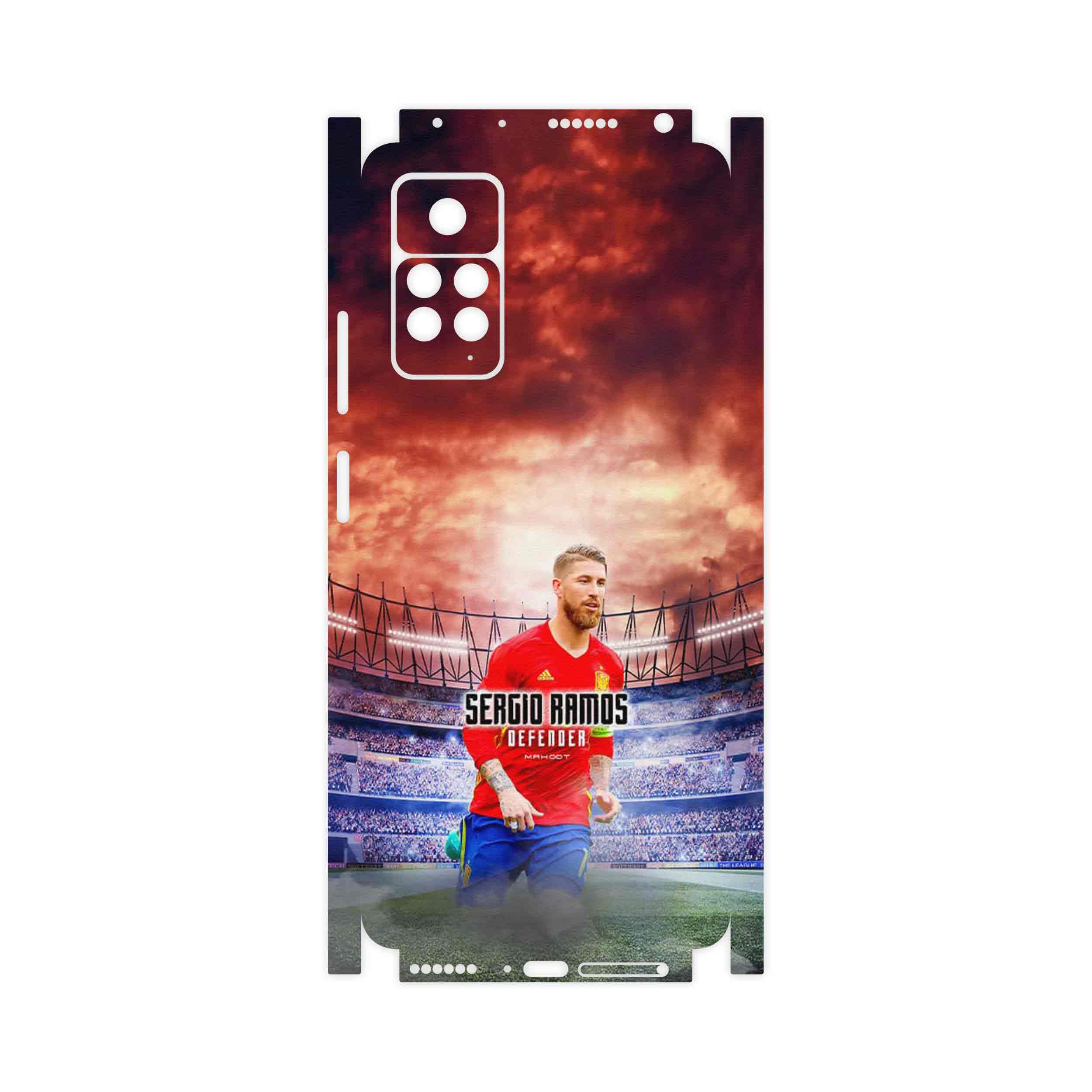 برچسب پوششی ماهوت مدل Sergio Ramos-FullSkin مناسب برای گوشی موبایل شیائومی Redmi Note 11 Pro