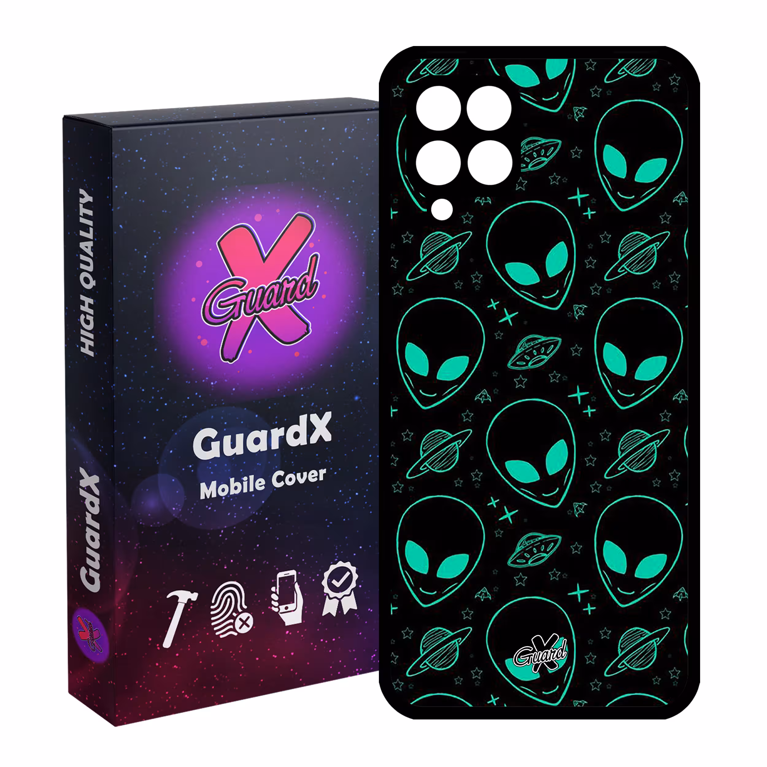 کاور گارد ایکس طرح Alien مدل Glass10200 مناسب برای گوشی موبایل سامسونگ Galaxy A22 4G