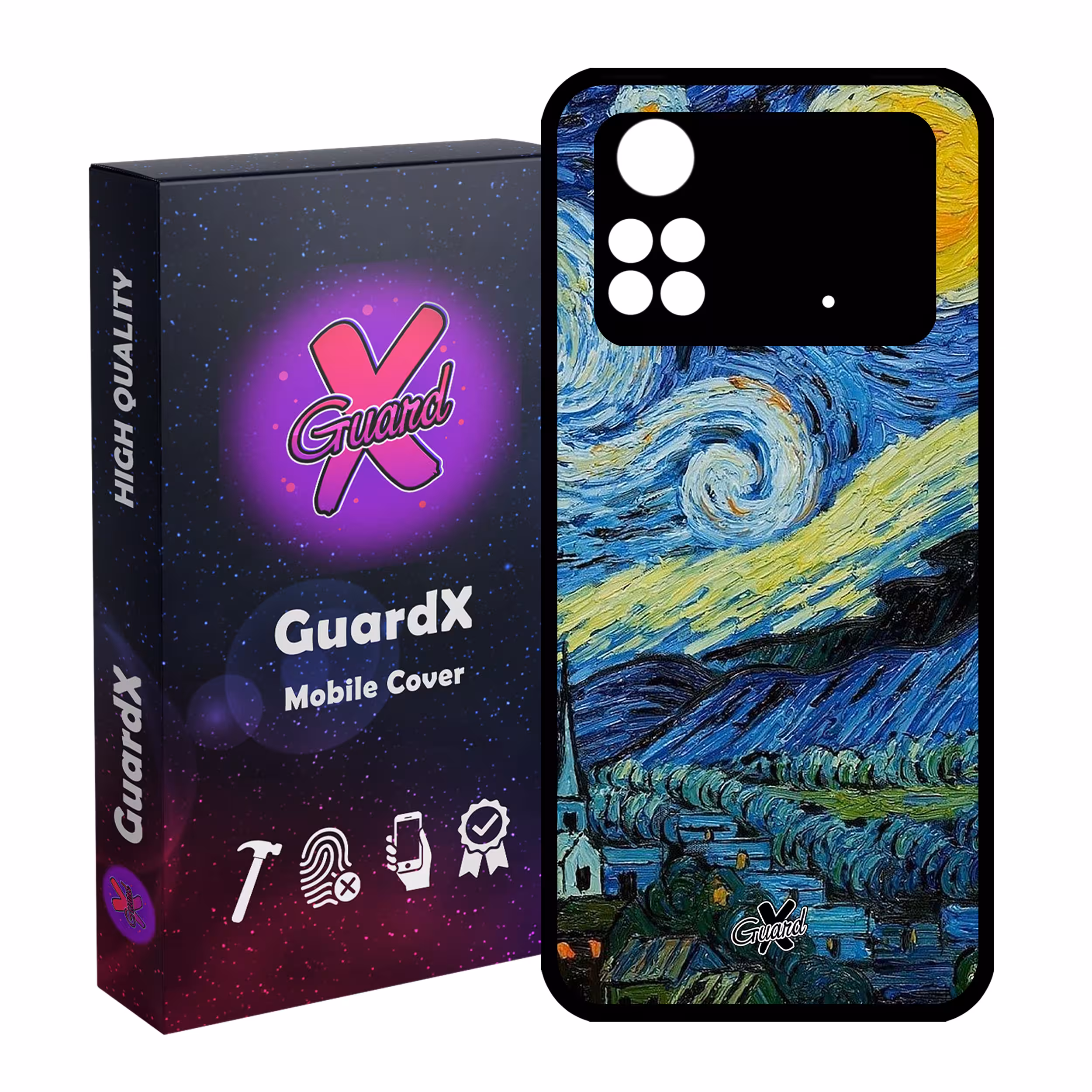 کاور گارد ایکس طرح Art مدل Glass10266 مناسب برای گوشی موبایل شیائومی Poco M4 Pro 4G