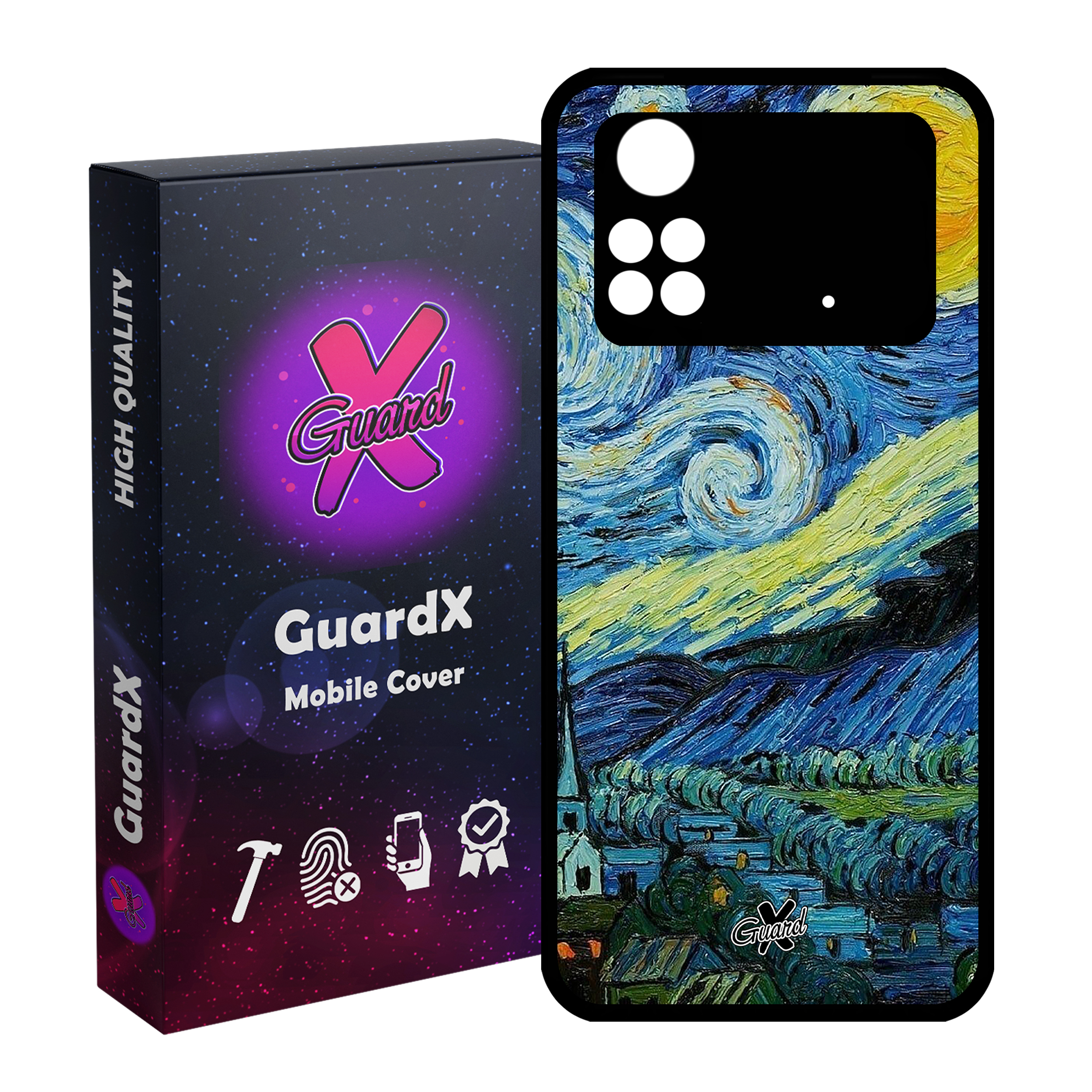 کاور گارد ایکس طرح Art مدل Glass10266 مناسب برای گوشی موبایل شیائومی Poco M4 Pro 4G