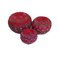 جاشمعی سفالی مدل 1 کد 111 مجموعه 3 عددی