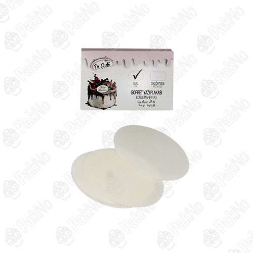 پلاک خوراکی بیضی مخصوص نوشتار روی کیک