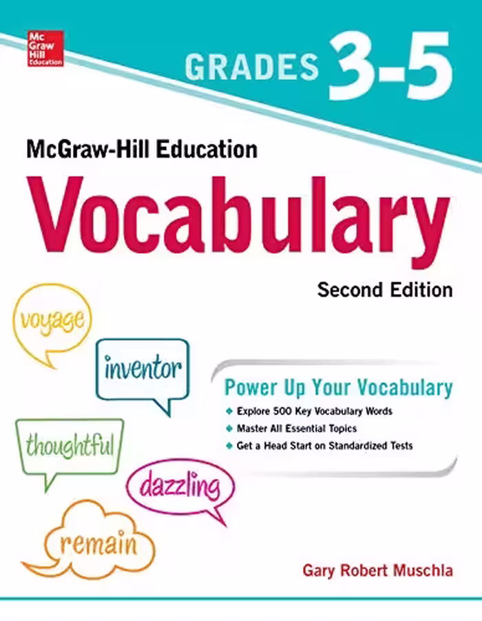 خرید و دانلود نسخه کامل کتاب McGraw-Hill Education Vocabulary Grades 3-5, (2nd Edition) -   pdf