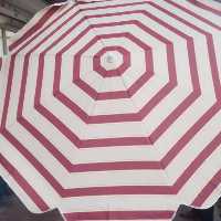 چتر سایبان تا شو قطر 250 سانت از جنس برزنت نانو ضد آب با پایه و لوله آهنی